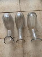 3 glazen urine bed flessen voor heren retro vintage, Verzamelen, Ophalen of Verzenden