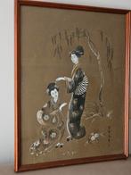 Japanse 2 Geisha's tekening gesigneerd, Antiek en Kunst, Ophalen of Verzenden