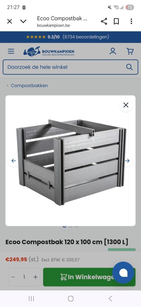 Compostbak..., Tuin en Terras, Overige Tuin en Terras, Gebruikt, Ophalen