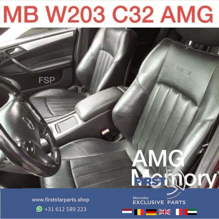 W203 Mercedes C Klasse C32 AMG Stoelen Leer + Memory panelen, Auto-onderdelen, Interieur en Bekleding, Mercedes-Benz, Gebruikt