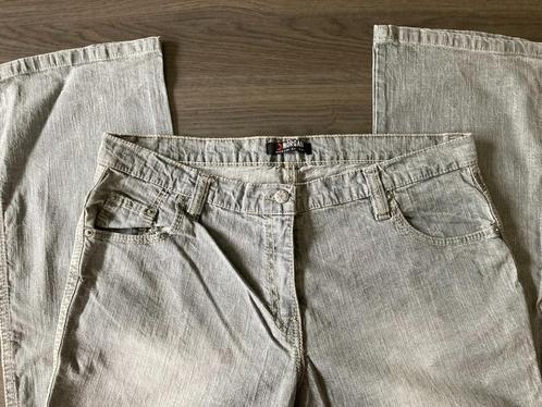 Jeans 'Morgan de toi' maat 46, Kleding | Dames, Broeken en Pantalons, Zo goed als nieuw, Maat 46/48 (XL) of groter, Grijs, Lang