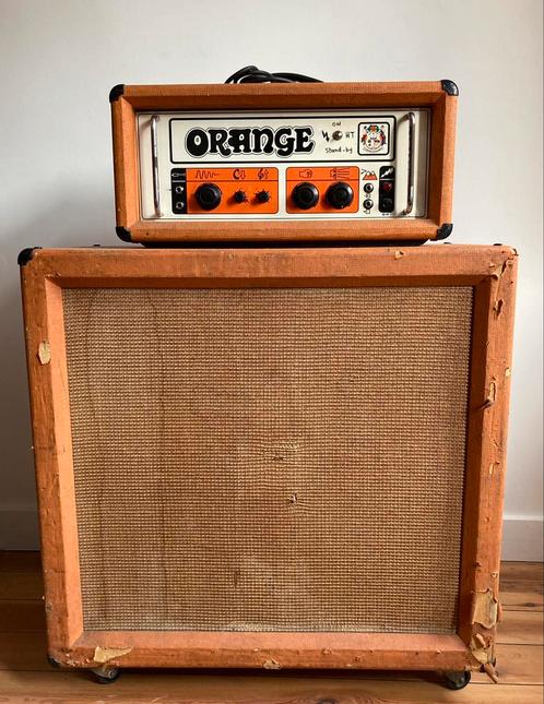 1973 Orange OR120 buizenversterker alleen foto's + 4x12 kast, Muziek en Instrumenten, Versterkers | Bas en Gitaar