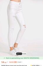 Witte stretch jeans maat 36, Kleding | Dames, Spijkerbroeken en Jeans, Shein, W28 - W29 (confectie 36), Ophalen of Verzenden, Wit