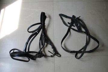 Hoofdstel + teugels paard leder maat full beschikbaar voor biedingen
