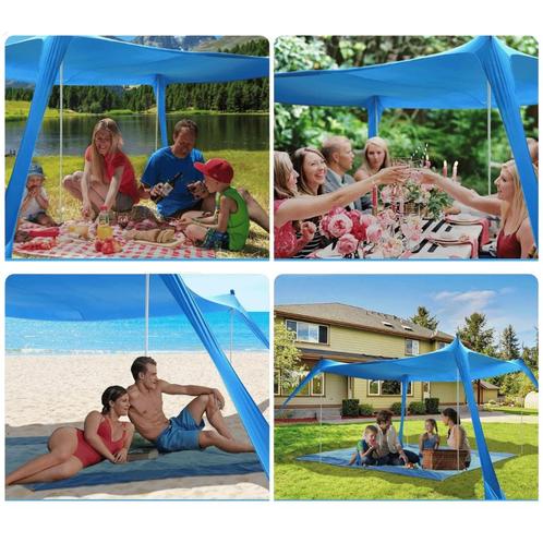 Strandtent zonnescherm partytent windscherm schaduwplek, Jardin & Terrasse, Tonnelles, Neuf, Tente de réception, 2 mètres ou plus