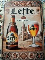 Belle assiette à bière en métal LEFFE 20 OP 30 CM, Collections, Marques de bière, Enlèvement ou Envoi, Leffe