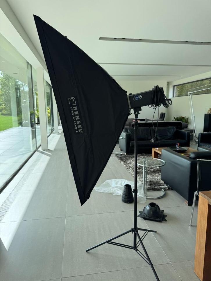 Professioneel studio flitssysteem Hensel  4 flitskoppen, Audio, Tv en Foto, Fotocamera's Analoog, Nieuw, Overige Merken, Ophalen