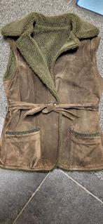 Suède bodywarmer,  aan 2 zijde te dragen.., Ophalen of Verzenden, Gedragen, Maat 38/40 (M)