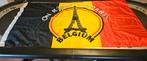 Belgische vlag On Road To Paris, Diversen, Vlaggen en Wimpels, Ophalen of Verzenden