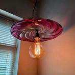 Vintage XL Val Saint Lambert kristalglazen hanglamp., Antiek en Kunst, Ophalen of Verzenden