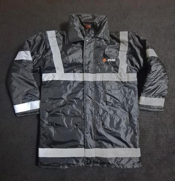 Veste imperméable à bandes réflechissantes, Kleding | Heren, Jassen | Winter, Nieuw, Maat 48/50 (M), Zwart, Ophalen of Verzenden