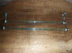 Handdoekbeugel in glas en messing, Antiek en Kunst, Ophalen