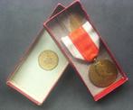 Médaille du Comité National belge 1919-1924 boîte Fonson Cie, Verzamelen, Verzenden, Landmacht, Lintje, Medaille of Wings