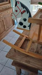 Vintage hobbelpaard in hout,merk Herlag., Ophalen, Gebruikt
