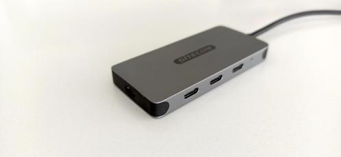 Sitecom CN-386 USB-C Hub 4 Port usb-hub(Zilver/zwart), Computers en Software, Dockingstations, Zo goed als nieuw, USB-hub, Verzenden