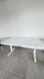 Verstelbare bureautafel WIT -IKEA, Huis en Inrichting, Zo goed als nieuw, Ophalen