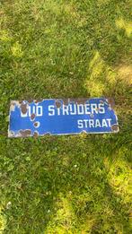 Stad gent  oud strijders straat emaille, Ophalen of Verzenden, Gebruikt
