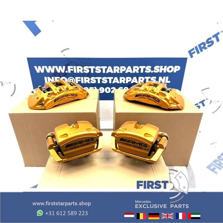 C63 E63 CLS63 GT63 S63 AMG Keramische Rem Set REMKLAUWEN A19, Auto-onderdelen, Remmen en Aandrijving, Mercedes-Benz, Gebruikt