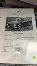 Ford escort 1968 1969 technische bundel 99 blz, Boeken, Verzenden, Zo goed als nieuw, Ford