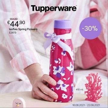 Nieuwe isofles spring  flowers tupperware