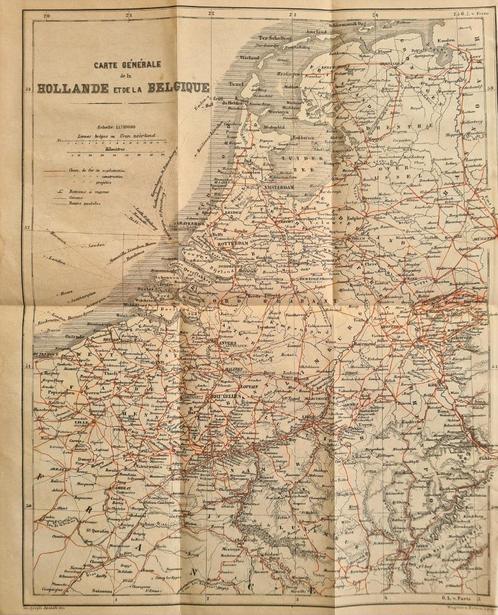 1878 - Hollande & Belgique, Livres, Atlas & Cartes géographiques, Envoi