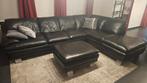 Lederen hoeksalon ITALSOFA met voetbank, Ophalen, Zo goed als nieuw, Leer, Modern