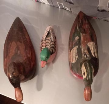 3 canards en bois., Enlèvement ou Envoi