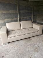 lederen zetel 2 zit, Huis en Inrichting, Zetels | Zetels, Ophalen, Gebruikt, Tweepersoons, Rechte bank