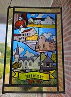 Gebrandschilderd glas-in-lood paneel 'Valmeer', Antiek en Kunst, Ophalen