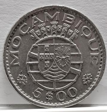 munt Mozambique 5 escudos 1973, Postzegels en Munten, Verzenden