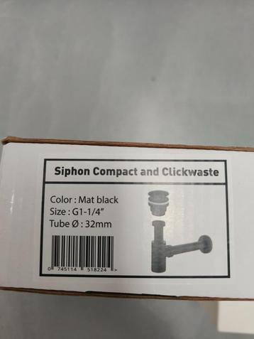 Sifonset - mat zwart beschikbaar voor biedingen