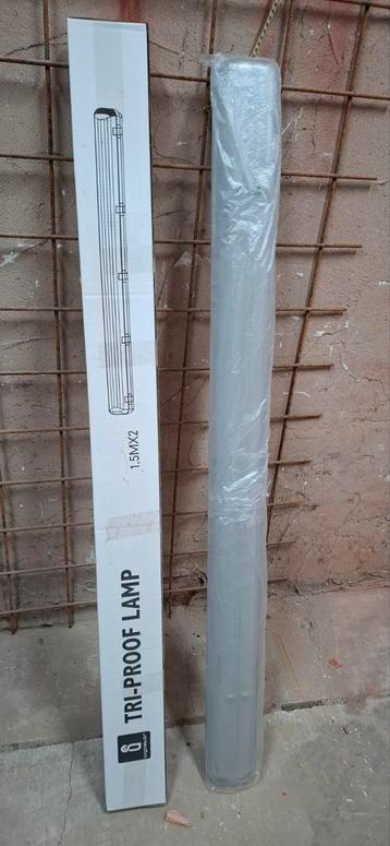 Led TL armaturen met 2 led lampen 1,5 m lang  beschikbaar voor biedingen