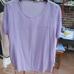 Blouse lila zijde korte mouw Hemisphere mt 40-42, Kleding | Dames, Maat 38/40 (M), Hemisphere, Paars, Ophalen of Verzenden