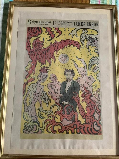 Affiche de James Ensor, Antiquités & Art, Art | Lithographies & Sérigraphies, Enlèvement
