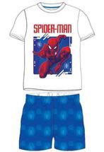 Spiderman Shortama - Wit/Blauw - Maat 128, Vêtements de nuit ou Sous-vêtements, Garçon, Enlèvement ou Envoi, Neuf