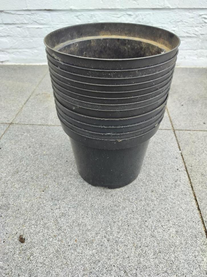 Kweekpotten diameter 20.50 cm 12 stuks voor, Jardin & Terrasse, Pots de fleurs, Utilisé, Synthétique, Balcon, Jardin, Moins de 40 cm