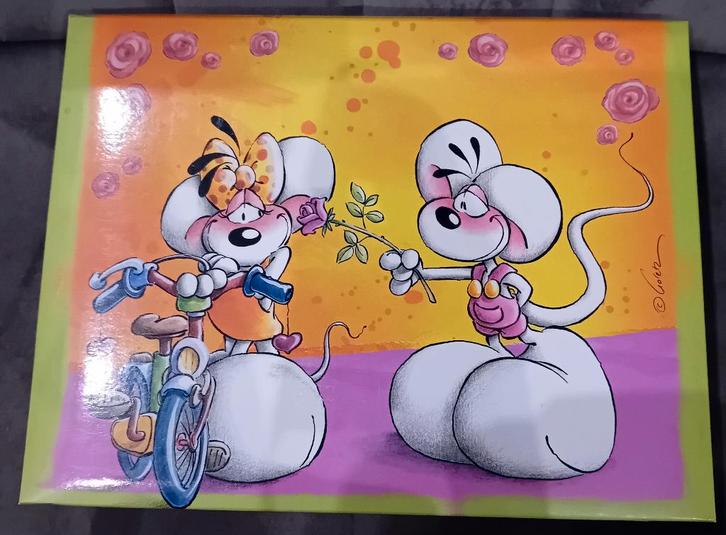 Diddl 70 vierkante blaadjes nummer 33 in schrijfwarenbox, Verzamelen, Diddl, Nieuw, Papier, Kaart of Schrift, Diddl, Ophalen of Verzenden