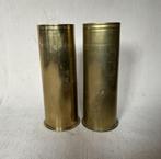 wo1 - Duitse 77mm Feldkanon hulzen 1915 1917 - LEEG, Verzamelen, Ophalen of Verzenden, Landmacht, Hulzen of Bodemvondsten