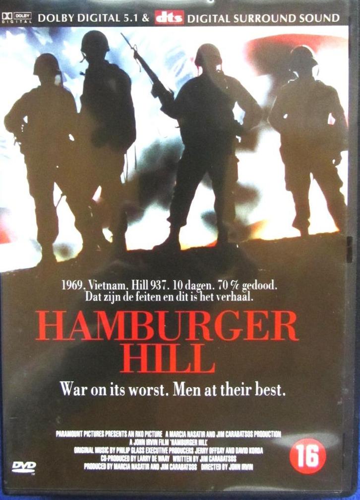 DVD OORLOG- HAMBURGER HILL, Cd's en Dvd's, Dvd's | Actie, Zo goed als nieuw, Oorlog, Alle leeftijden, Ophalen of Verzenden