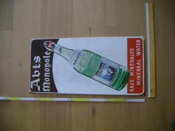 reclamebord ABTS MONOPOLE, Verzamelen, Ophalen of Verzenden, Gebruikt, Reclamebord