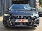 ✔AUDI A3 30TFSi MHEV 𝑺-𝒍𝒊𝒏𝒆 S-tronic 2021 Euro6❕, Stof, Zwart, Bedrijf, 5 deurs