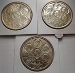 3x 500 frank 1980, Postzegels en Munten, Ophalen of Verzenden, Verzilverd