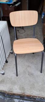 4 chaises en bois robustes, Métal, Quatre, Brun, Stevig modern