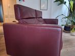 GRATIS lederen bank, voeteneinde uitschuifbaar, gratis, Huis en Inrichting, Zetels | Zetels, Ophalen, Gebruikt