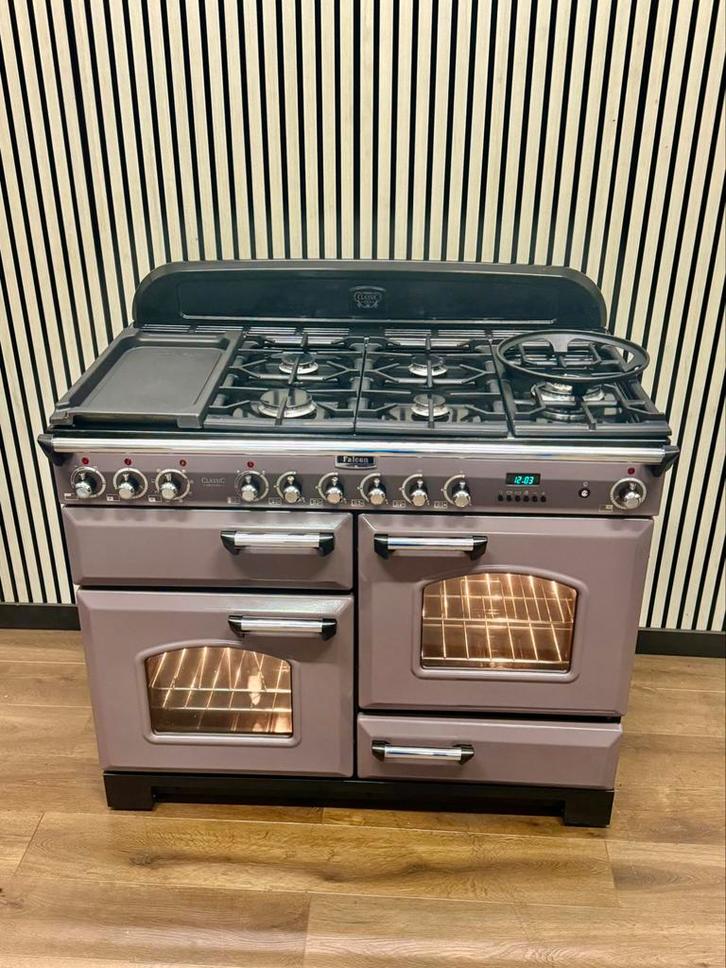 Luxe Falcon Classic De Luxe Gas-elektro 3 ovens 110 cm, Elektronische apparatuur, Fornuizen, Zo goed als nieuw, Gas, 5 kookzones of meer