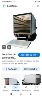 Colocation Camion 20 m3 avec hayon weekend