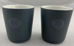DOUWE EGBERTS PUUR set de 2 mugs tasses anthracite 16cl, Maison & Meubles, Utilisé, Enlèvement ou Envoi