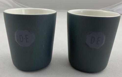 DOUWE EGBERTS PUUR set de 2 mugs tasses anthracite 16cl, Maison & Meubles, Cuisine | Vaisselle, Utilisé, Enlèvement ou Envoi