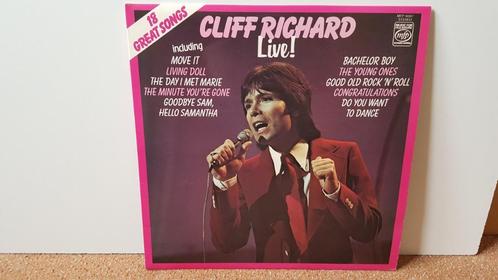 CLIFF RICHARD - LIVE! (1972) (LP) (33T), CD & DVD, Vinyles | Pop, Comme neuf, 1960 à 1980, 10 pouces, Envoi