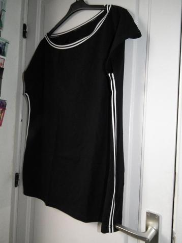 Lange blouse voor dames. XL (M&S Fashion) Zwart-wit